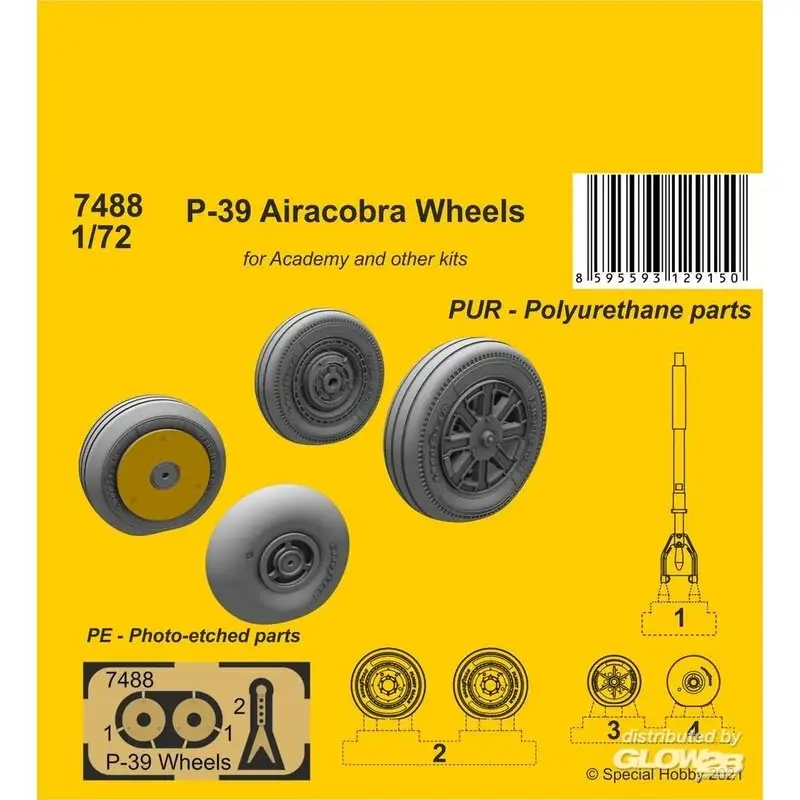 Betrouwbaar P-39 Airacobra-wielen en voorpoot Accessoire