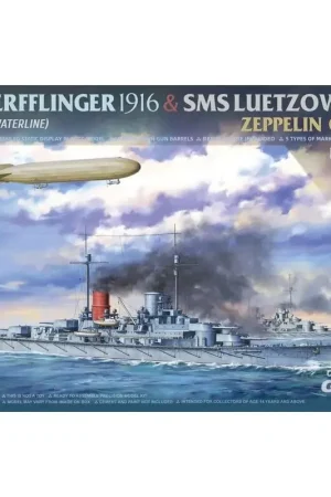 Koop Vandaag Sms derfflinger 1916 & sms luetzow 1916 & zeppelin q klasse (limited edition Schaalmodel
