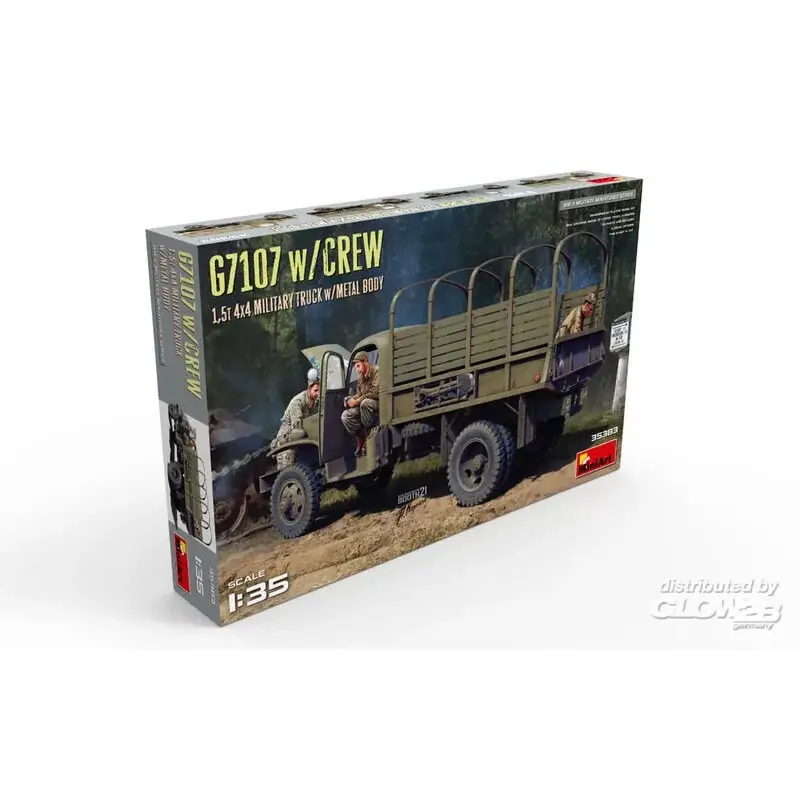 G7107 met CREW 1,5t 4X4 Vrachtwagen met metalen carrosserie Schaalmodel Finale Uitverkoop