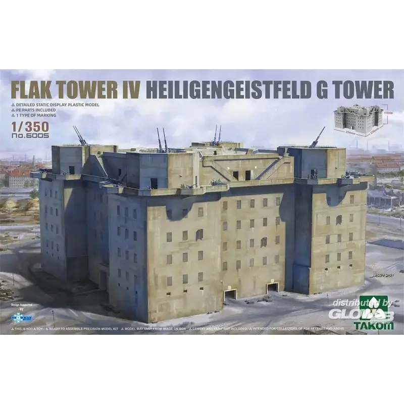 Flak toren iv heiligengeistfeld g tower Schaalmodel Gereduceerde Prijs