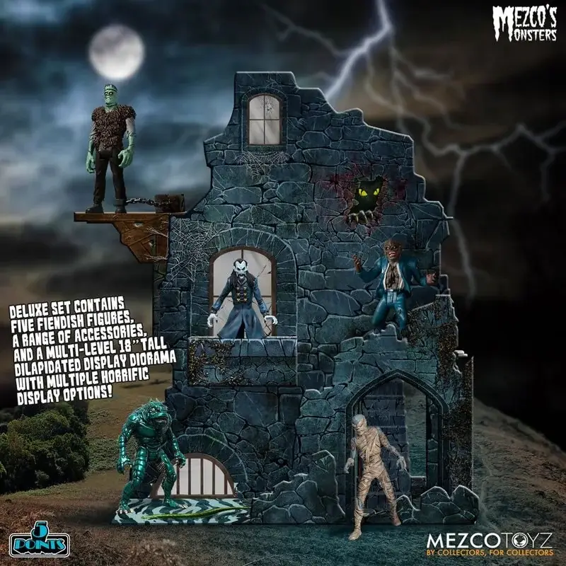 Exclusieve Aanbieding Mezco's Monsters Figuren 5 Points Tower of Fear Deluxe Box Set 9 cm Action figure