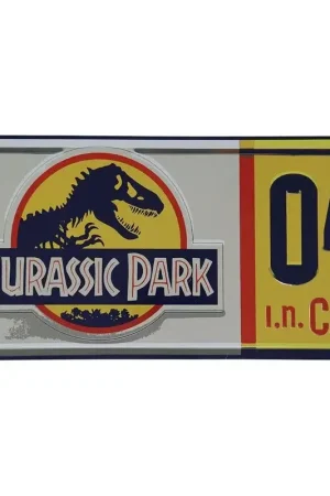 Gratis Retour Jurassic Park replica 1/1 Dennis Nedry kentekenplaat