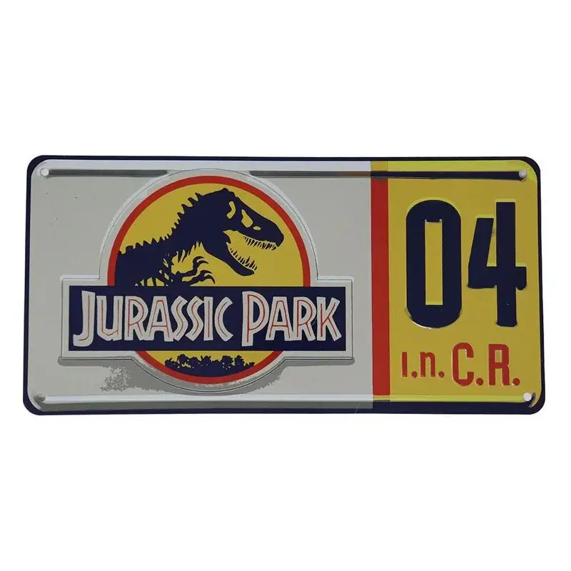 Gratis Retour Jurassic Park replica 1/1 Dennis Nedry kentekenplaat