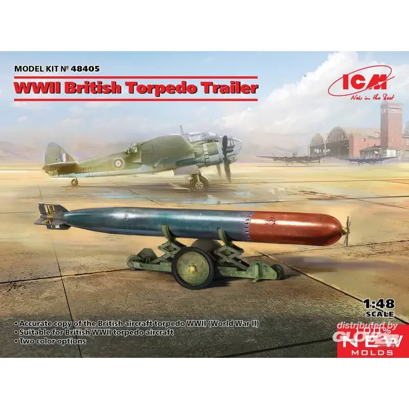 WWII British Torpedo Trailer (100% nieuwe mallen) Schaalmodel Lage Kosten