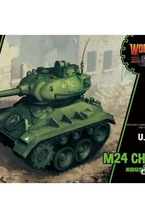 Gereduceerde Prijs US Light Tank M24 Chaffee (CARTOON-MODEL) Schaalmodel