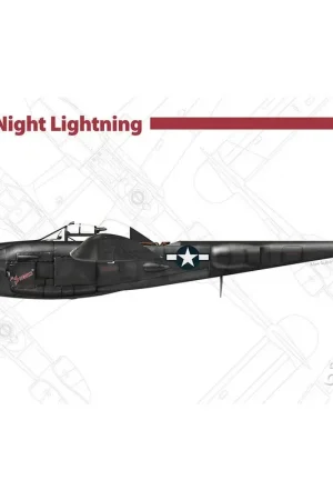 Nieuw P-38M Nachtbliksem Schaalmodel