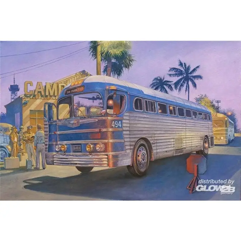 1947 PD-3701 Silverside Bus Bouwmodell Populair