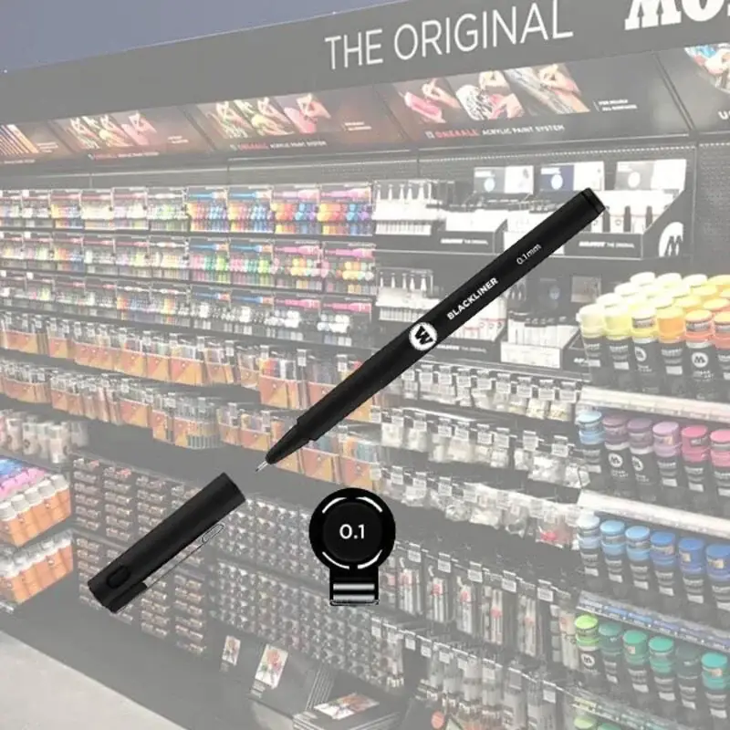 Molotow Blackliner 0,1mm Zwart Aanbieding