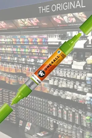 Molotow Acryl Marker One4All Twin 1,5 / 4mm 221 Grasshopper Direct Verzonden