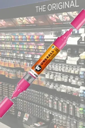Molotow Acryl Marker One4All Twin 1,5 / 4mm 200 Neon Roze Tijdelijk Beschikbaar