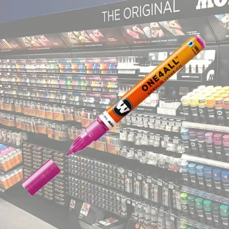 Alleen Vandaag Molotow Acryl Marker One4All 1,5mm 225 Metallic Roze