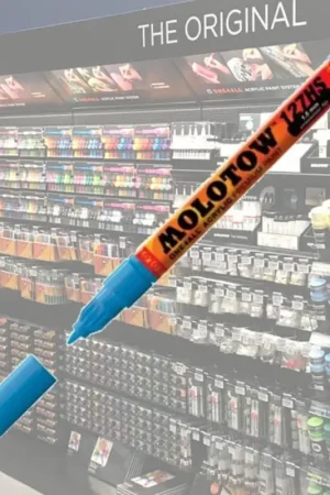 Molotow Acryl Marker One4All 1,5mm 161 Shock Blue Midden Actieprijs