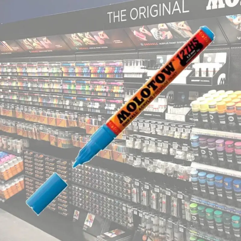 Molotow Acryl Marker One4All 1,5mm 161 Shock Blue Midden Actieprijs