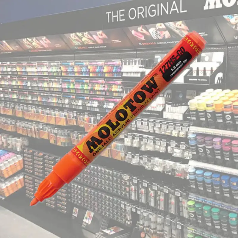 Molotow Acryl Marker One4All 1,5 mm 085 Dare Orange Koop Vandaag