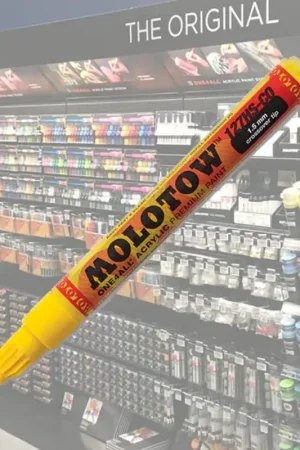 Laatste Kans Molotow Acryl Marker One4All 1,5mm 006 Zink Geel