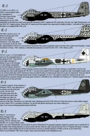 Korting Sticker Junkers Ju-188E-1/Ju-188F-1 collectie '3E+HK' is een A-2 van II Decal