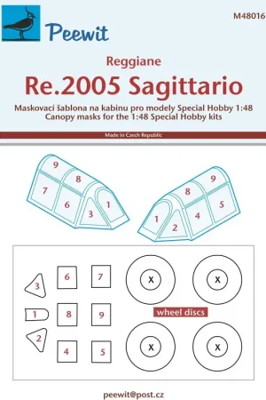 Reggiane Re.2005 Sagittario (ontworpen voor gebruik met speciale hobbykits) Accessoire Uitverkoop
