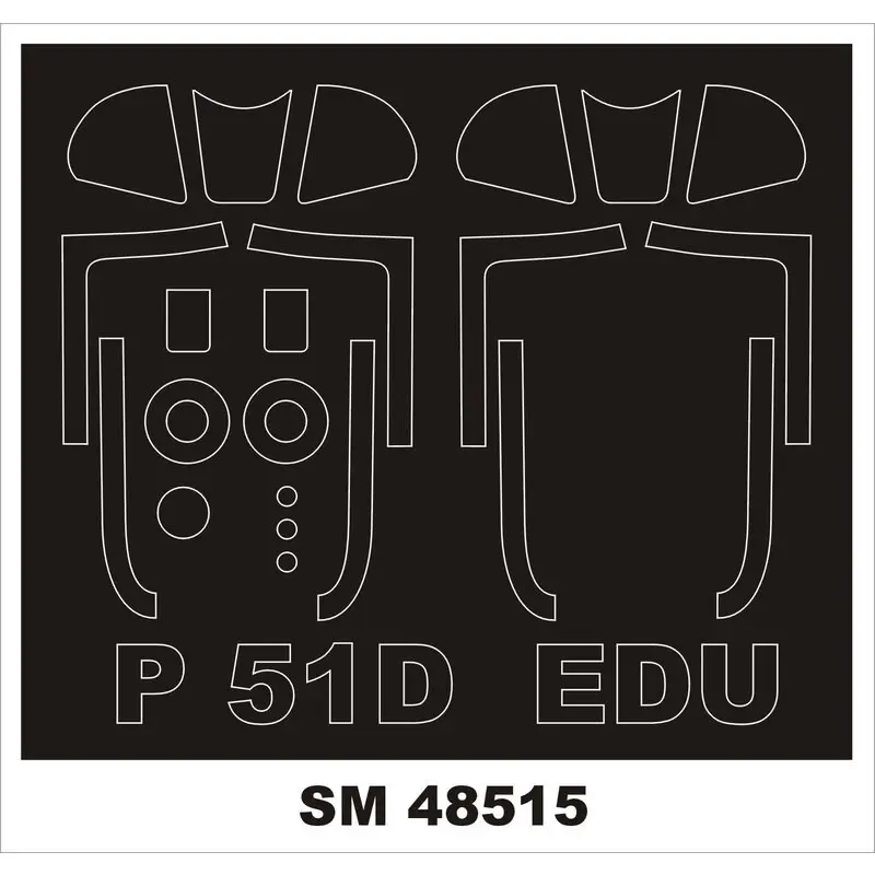 Goedkoop Noord-Amerikaanse P-51D-5 Mustang 2 luifelmaskers (buiten & binnen) (ontworpen voor gebruik met Eduard ED82101 kits)