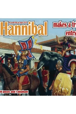 Hannibal maakt triomfantelijke intrede in Italië Set 4 Figuren Snelle Levering