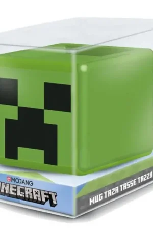 Minecraft mok 3D Creeper Face Korting