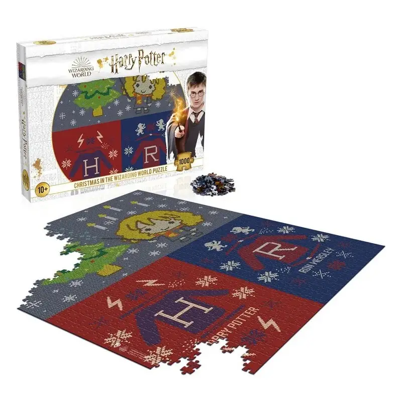 Harry Potter Puzzel Kersttrui 2 - Kerstmis in de Tovenaarswereld (1000 stukjes) Gereduceerde Prijs