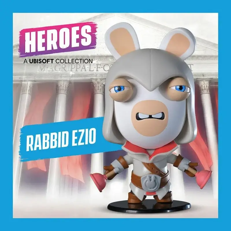 Assassin's Creed / Raving Rabbid Ubisoft Heroes Collection Chibi Rabbid Ezio 10 cm actiefiguur Tijdelijk Beschikbaar