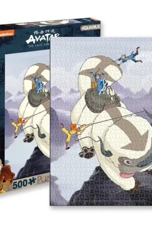 Gratis Retour Avatar, de laatste luchtstuurder puzzel Appa en Gang (500 stukjes)