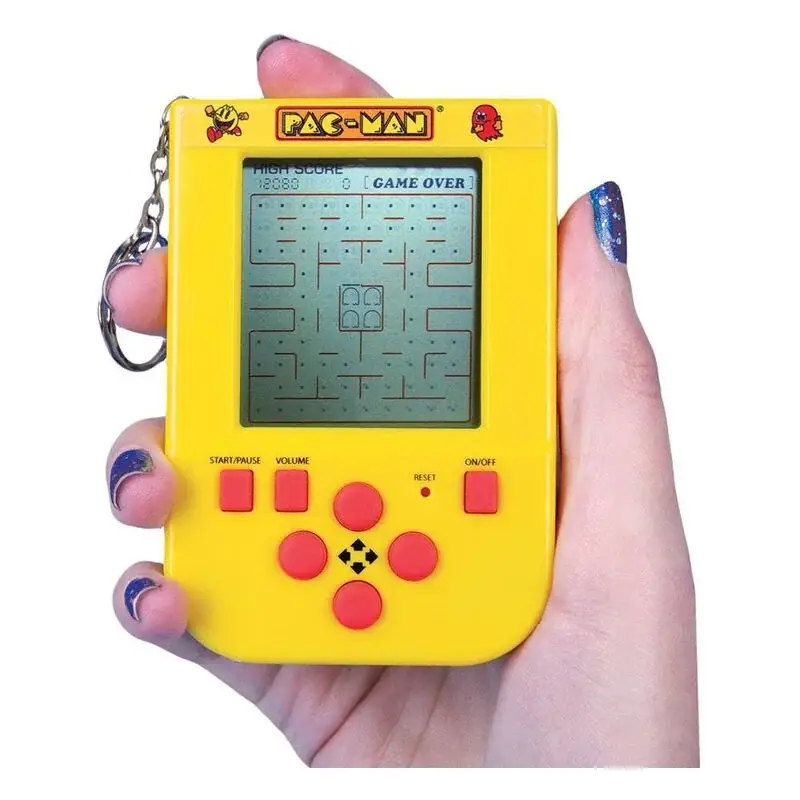 Pac-Man Handheld Game Console with Mini Retro Keychain Gratis Retour