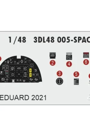 Sticker Spitfire Mk.I early SPACE 1/48 for EDUARD Decal Seizoensaanbieding