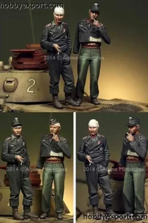 Duitse panzerbemanningsset Figuren Direct Beschikbaar