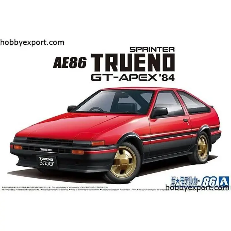 Toyota ae86 sprinter trueno gt apex 1984 Schaalmodel Weekendaanbieding