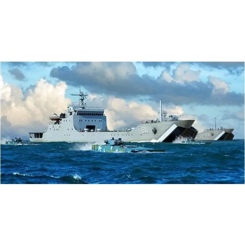 Tijdelijk Beschikbaar PLA Marine Type 072A LST Schaalmodel