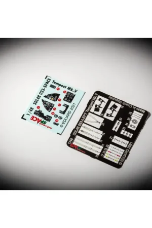 Sticker Tempest Mk.V SPACE 1/48 voor EDUARD Munitionskisten Decal Beperkt Aanbod