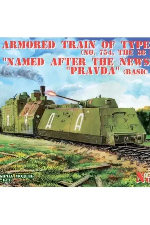 Gepantserde trein van het type BP-42 (No.754, de 38 st SATD) PRAVDA Treinmodellen Gecertificeerd