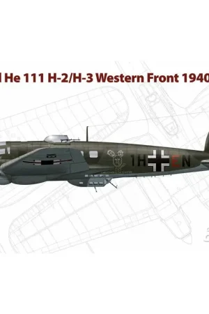 Heinkel He-111 H-2/H-3 Westelijk Front 1940 Schaalmodel Tijdelijk Beschikbaar
