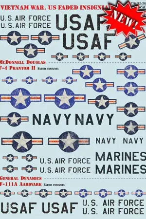 Nieuw Sticker Vietnamese oorlog.US Faded Insignia Decal