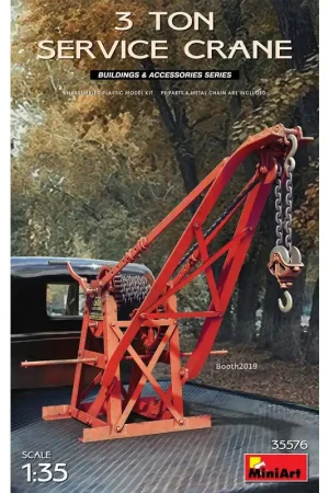 Superprijs 3 Ton Service CraneKit bevat plastic model van 3 Ton Service Crane PE-onderdelen en metalen ketting zijn inbegrepen