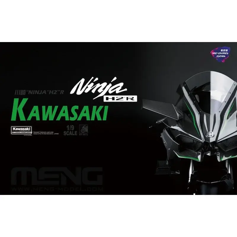 Hoge Kwaliteit Kawasaki Ninja H2R (voorgekleurd) Schaalmodel