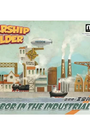 Warship Builder-Harbor in the Industrial Age De kit bestaat in totaal uit 53 onderdelen.Het afgewerkte model is 181 mm lang en Nu Kopen