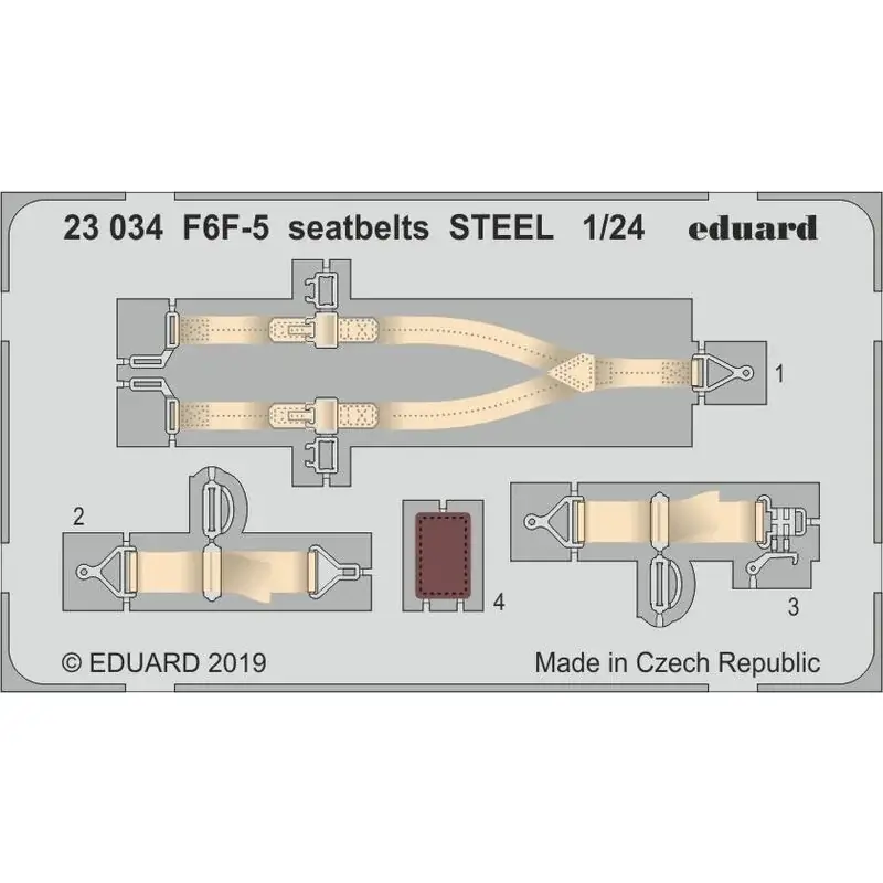 Alleen Vandaag Grumman F6F-5 Hellcat veiligheidsgordels STEEL (ontworpen om te worden gebruikt met Airfix-sets)