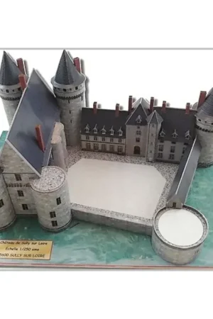 Betrouwbaar Model Château de Sully sur Loire (45) Schaalmodel
