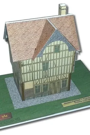 Model Typisch huis Franche Comté Schaalmodel Uitverkoop