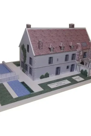 Modelhuis Jean Cocteau van Milly la Foret (91) Schaalmodel Laatste Versie