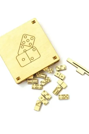 Bestel Nu Uiterst klein bordspel Domino Bouwmodell