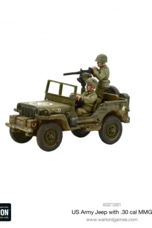US Army Jeep met 30 Cal MMG Figuur spellet Dagaanbieding