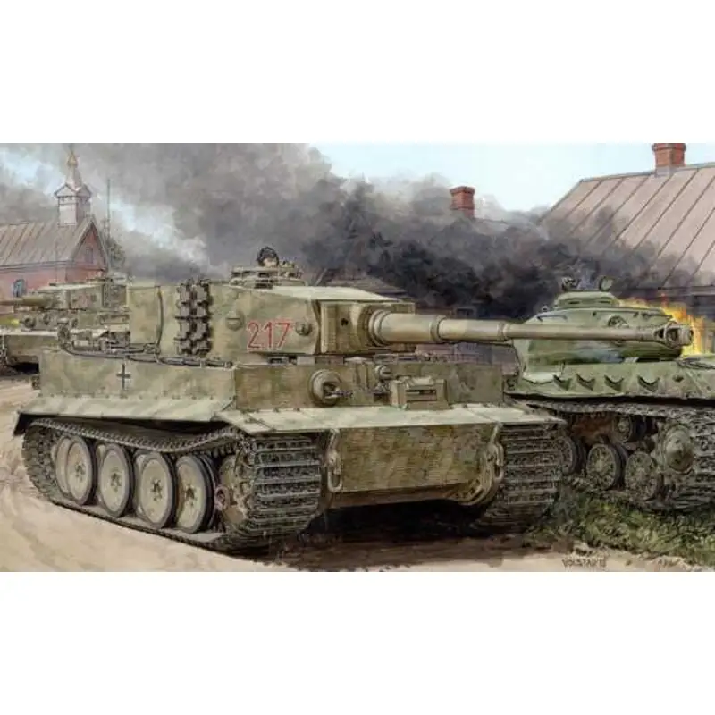 Tijdelijk Beschikbaar Tiger I Middle Prod.Otto Carius Schaalmodel