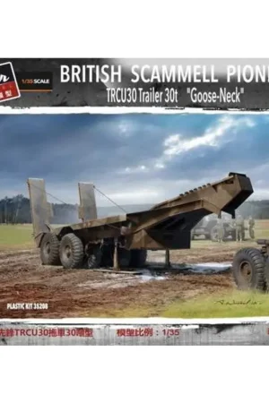 Scammell Pioneer TRCU30 Zwanenhals aanhangwagen 30t.Tweede Wereldoorlog Britse leger 30ton oplegger Weekendaanbieding