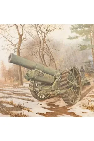 Uitverkoop BL 8-inch Howitzer Mk.VI WWI-gelieerde houwitser geproduceerd door Vickers en Midvale Steel en Ordnance.Gebruikt op elk belangr