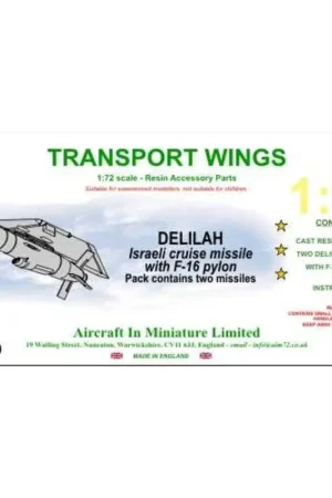 Seizoensaanbieding Delilah Israëlische kruisraketten en F-16 pylonen Accessoire