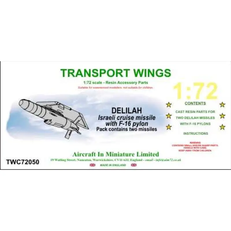 Seizoensaanbieding Delilah Israëlische kruisraketten en F-16 pylonen Accessoire